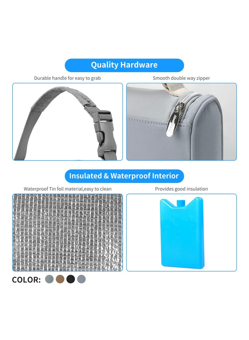 Baby Cooler Bag Breast Milk Tote Bag, Fits 4 Baby Bottles Up to 9 Ounce Insulated Bottle Bag, Baby Bottle Bag for Working Mom Nursing Mom Daycare Outdoor, Gift for New Mom Nursing Mom Daycare - Image 2