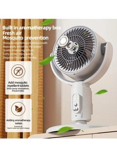 F1 5-Speed Portable Air Circulation Fan – Strong 3D Cooling with Remote Control | Energy-Saving, Ultra-Quiet Desktop & Floor Fan for Home & Office | Compact, Lightweight & Durable White Plastic Design  - Image 2