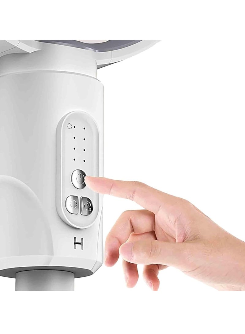 F1 5-Speed Portable Air Circulation Fan – Strong 3D Cooling with Remote Control | Energy-Saving, Ultra-Quiet Desktop & Floor Fan for Home & Office | Compact, Lightweight & Durable White Plastic Design - Image 4