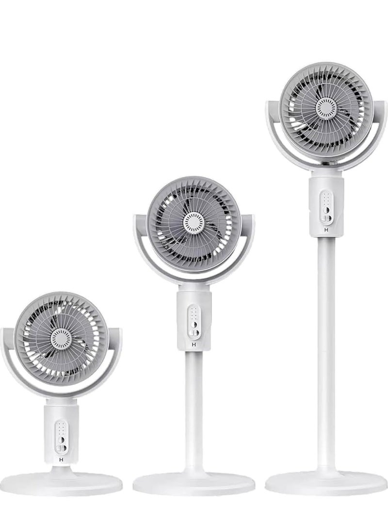 F1 5-Speed Portable Air Circulation Fan – Strong 3D Cooling with Remote Control | Energy-Saving, Ultra-Quiet Desktop & Floor Fan for Home & Office | Compact, Lightweight & Durable White Plastic Design - Image 1