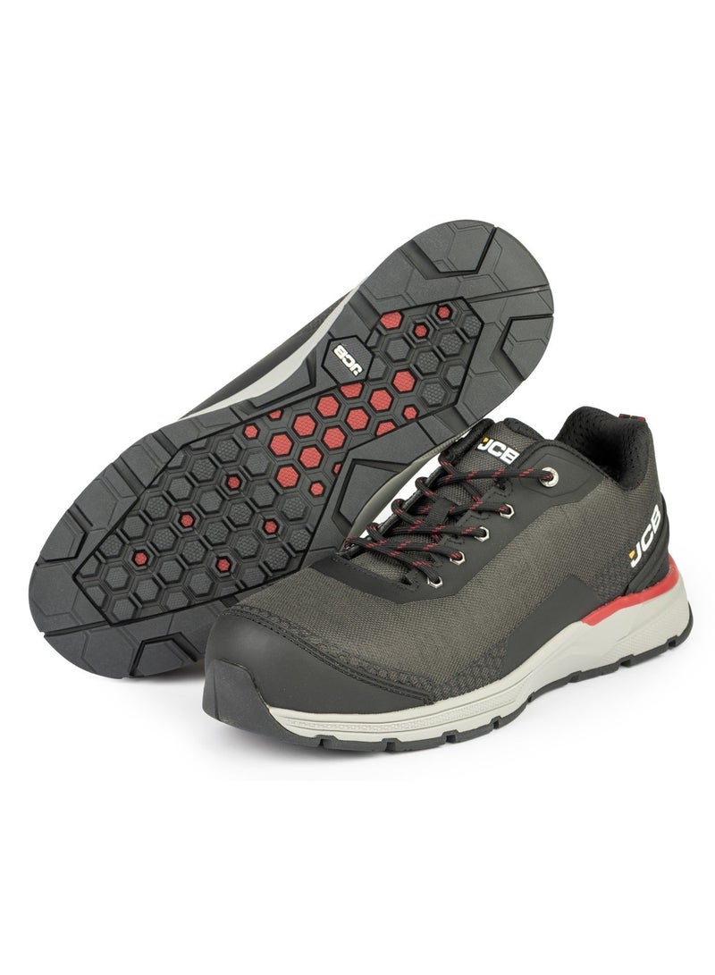 JCB Lace-Up Safety Sneaker – Alloy Toe, Waterproof, Puncture Resistant, Anti-Static, Oil & Slip Resistant | JCB-0015A – Black/Dark Grey - Image 5