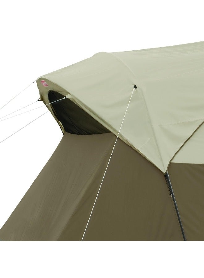 كولمان 2166923  10.5 × 10.5 × 32 بوصة كولمان ويزرماستر خيمة للتخييم الخارجي 10 أشخاص بني وحنطي - Image 3