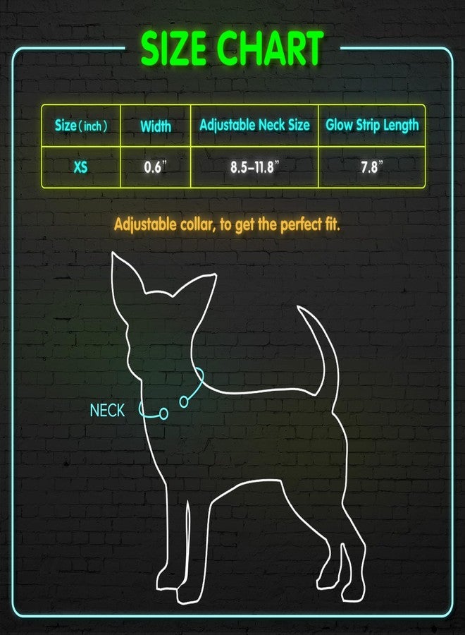 BSEEN Light Up Dog Collar - Reflective LED Dog Collar Rechargeable Glowing Cat Collars Adjustable Puppy Collar Safety Dog Lights for Night Walking (Blue, XS) - Image 5