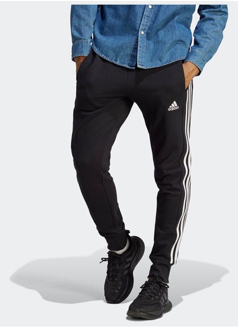 Essentials French Terry Tapered Cuff 3-Stripes Joggers