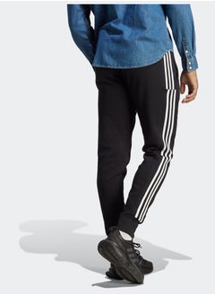 Adidas بنطال رياضي أساسيات فرينش تيري بأساور مدببة بثلاثة خطوط  - Image 2