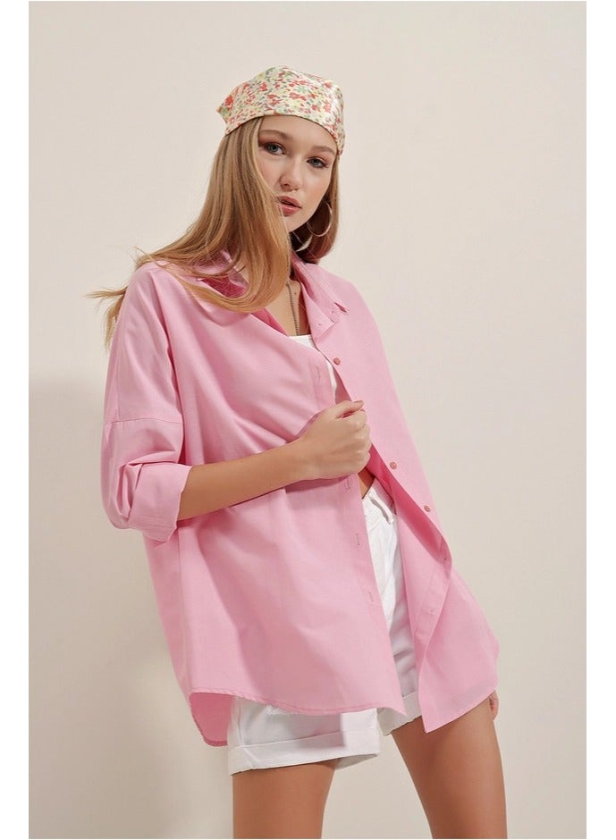 BIG DART Oversize Long Basic Shirt - Image 3
