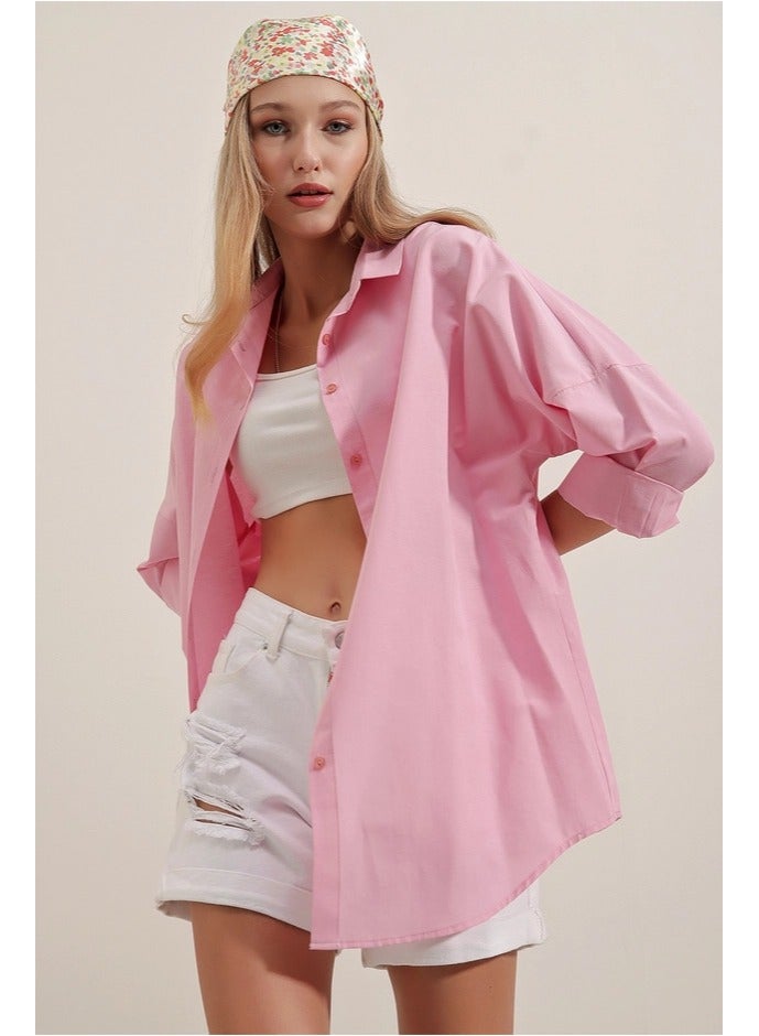 BIG DART Oversize Long Basic Shirt - Image 2
