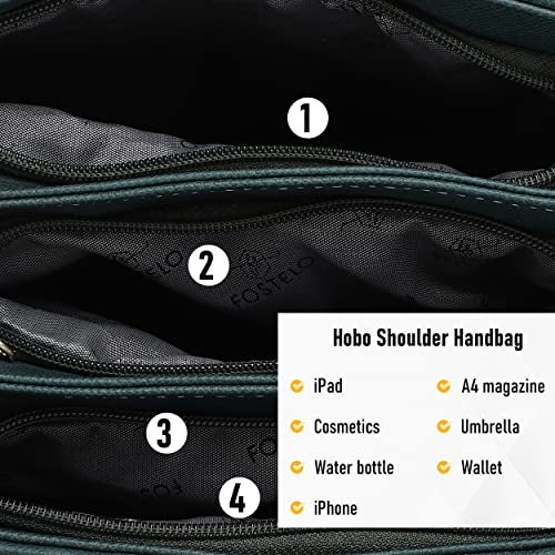 Fostelo Women's Bowie Satchel Tote Handbag for Women | Ladies Purse | Stylish Shoulder Bag | Gift For Women | Green - Image 5