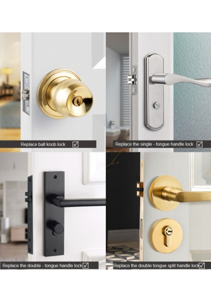 Smart Fingerprint Door Lock With 4 Ways to Unlock(Bluetooth App/Fingerprint/Code/Key),With Keypad Handle for Home, Apartment, Office, Front Door, Bedroom, Keyless Entry Door Lock  - Image 4