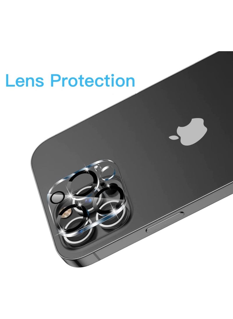 Raxoom [5 in 1] Compatible for iPhone 14 Pro case 6.1 Inch with 2 Pack Tempered Glass Screen Protector & Camera Lens Protector Ultra HD 9H Hardness Scratch Resistant Case Friendly [Clear] - Image 2