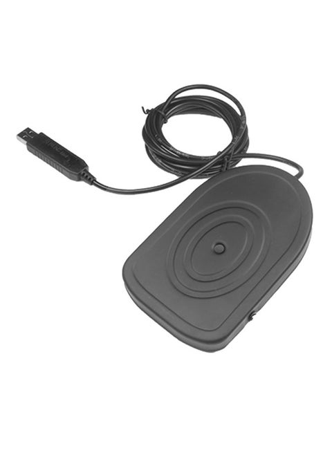 USB Foot Switch Pedal Control Keyboard Mouse Black