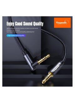 Tingwode AB-X2 كابل محول 3.5 ملم AUX Audio إلى 3.5 AUX نقل الصوت 90 درجة الزاوية اليمنى 1200 ملم - pzsku/ZD2F6B34991C51961EE47Z/45/_/1704551522/63df931d-a13e-48e1-8417-2c161ab69777