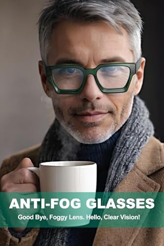 VISOONE Progressive Multifocal Anti-Fog Reading Glasses with Anti-Blue Light and UV Protection Readers Women and Men RIVER - Image 5