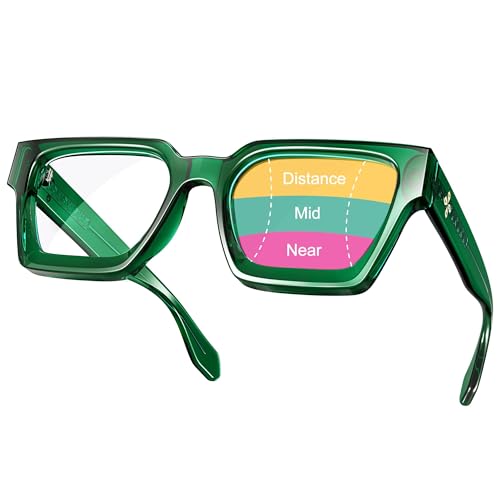 VISOONE Progressive Multifocal Anti-Fog Reading Glasses with Anti-Blue Light and UV Protection Readers Women and Men RIVER - Image 1