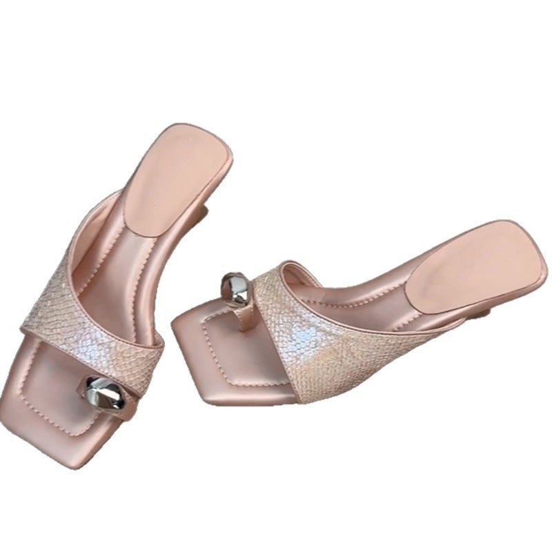 Women's Square Toe Buckle Sandals - Image 1