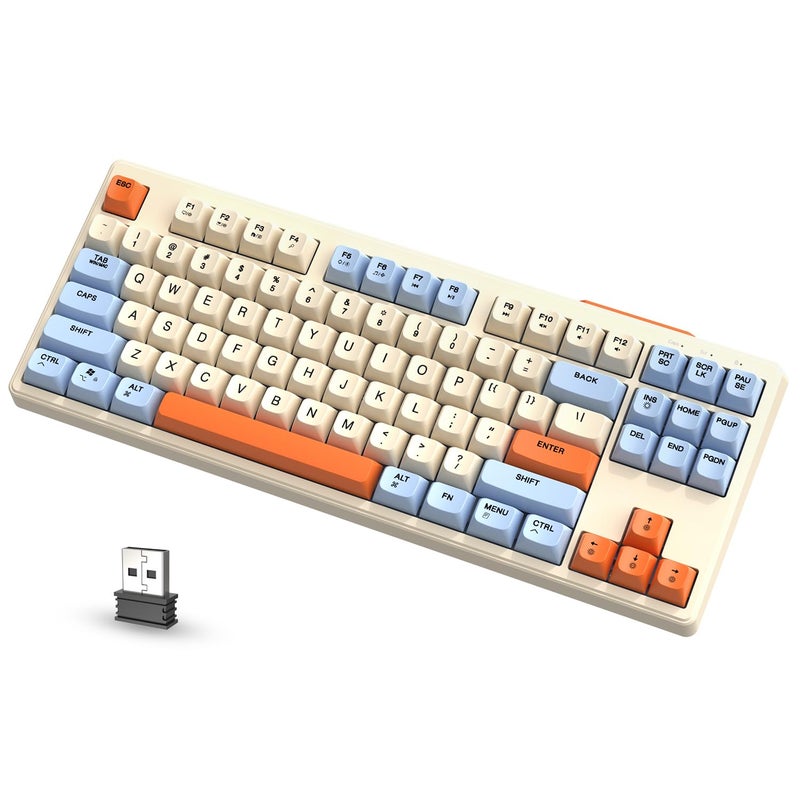 ATTACK SHARK X FREEWOLF M87 80% Wireless Gaming Keyboard - Black Gradient - Image 1