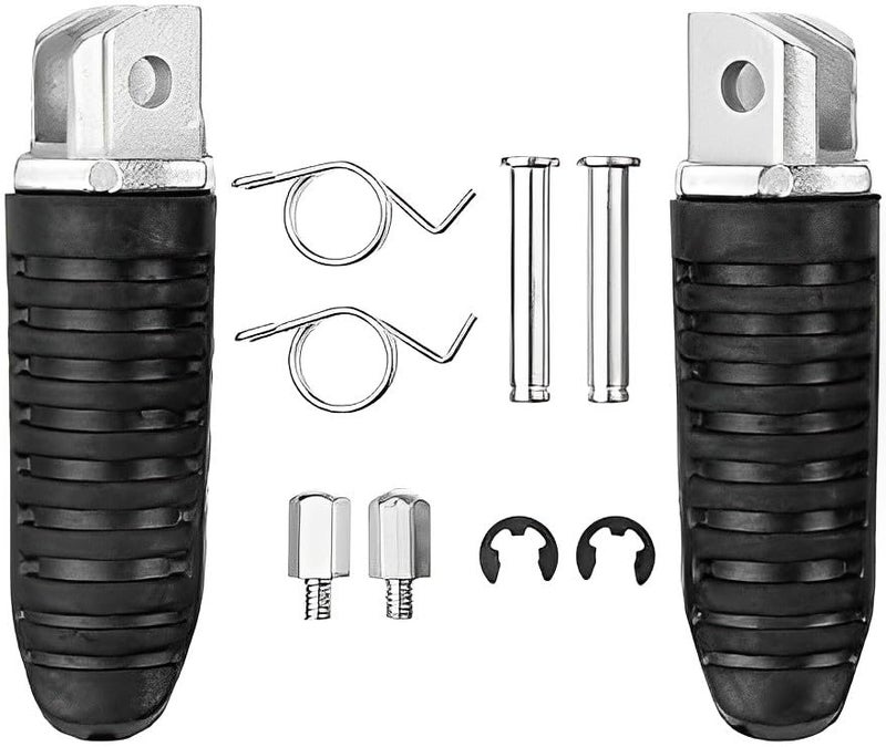 VPZMT Front Foot Pegs Footrests Fits for Suzuki GSX1300R GSX1300 Hayabusa 1999-2012  GSX650F 2008-2012  GSX1400 2002-2008  V-Strom 650 1000 DL650 DL1000 All Years - Image 1