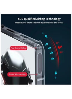 General ZTE Nubia Neo 2 5G [Droproof] [Sweat-Proof] [Fingerprint-Proof] Shockproof TPU+PC Clear Protective Phone Case Fits ZTE Nubia Neo 2  - Image 2
