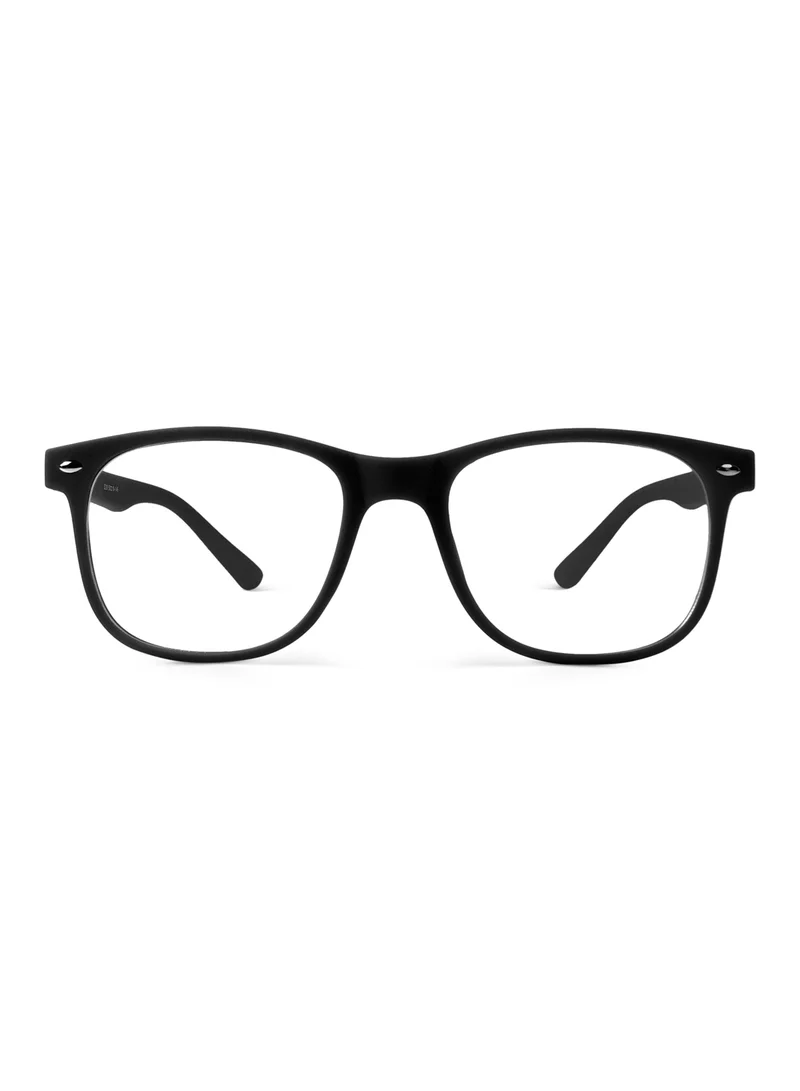 Woggles Soot Black Wayfarer Blue Screen Glasses