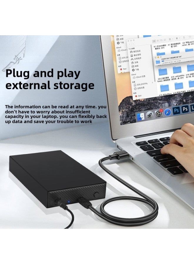 3.5 Enterprise Desktop 3t/4t/5t/8t Large Capacity Typec External Computer Mechanical Hard Disk Transfer 1-Capacity:3t 【large-capacity Mobile Hard Drive + Storage Bag】-Interface:3.5inch Desktop Mobil - Image 4