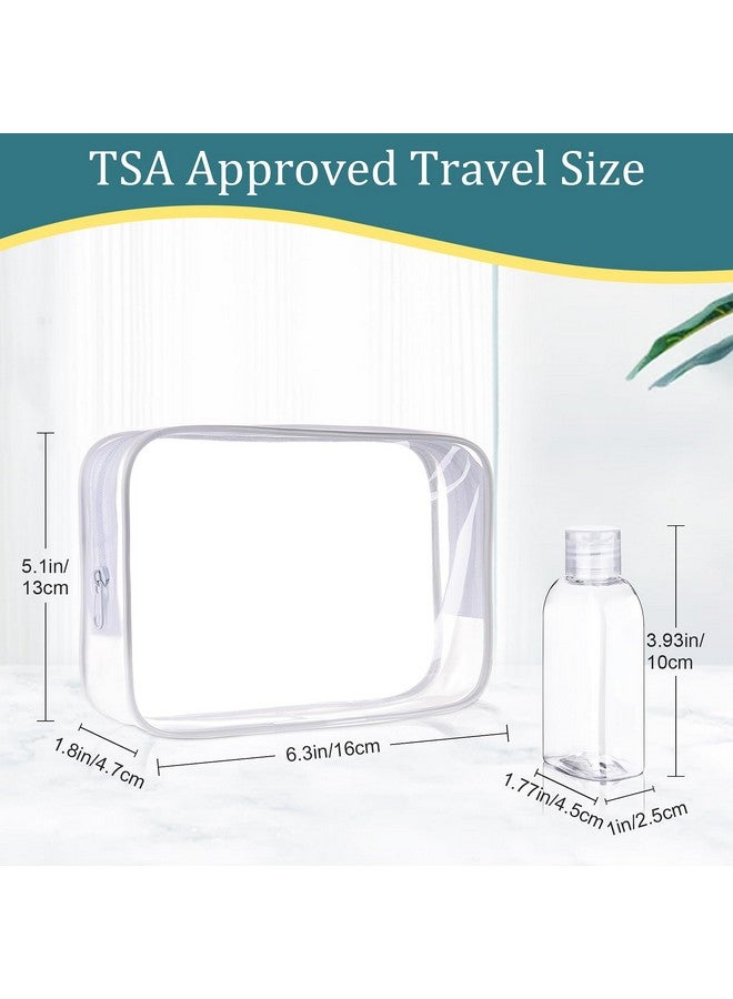 كوسيويل زجاجات شامبو للسفر من Cosywell، 4 زجاجات سعة 3.4 أونصة، معتمدة من إدارة أمن النقل (TSA)، لمستحضرات التجميل، زجاجات بحجم السفر، عبوات لوشن فارغة مانعة للتسرب مع غطاء قابل للطي، زجاجات بلاستيكية صغيرة قابلة للضغط - Image 2