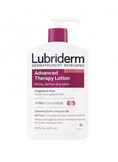 Lubriderm Advanced treatment lotion that deeply moisturizes very dry skin 473 ml original 