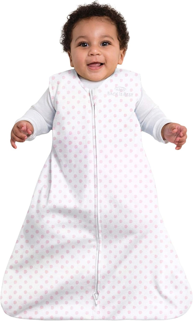 HALO SleepSack Swaddle Gift Set - 100% Organic Cotton Wearable Blanket for Newborns (0-3 Months) in Strawberry - Image 5