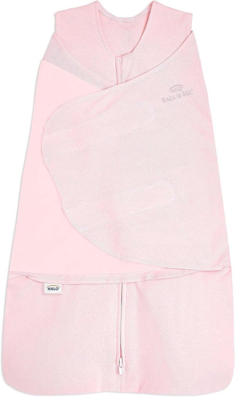 HALO SleepSack Swaddle Gift Set - 100% Organic Cotton Wearable Blanket for Newborns (0-3 Months) in Strawberry - Image 2