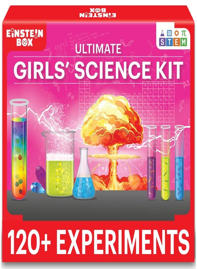 Einstein Box Ultimate Girls' Science Kit for Ages 8-10-14 Years Old| Birthday Gift Ideas for Aged 8+ | STEM Learning Toys for Girls 8,9,10,11,12,13,14 Years Old | - Image 1
