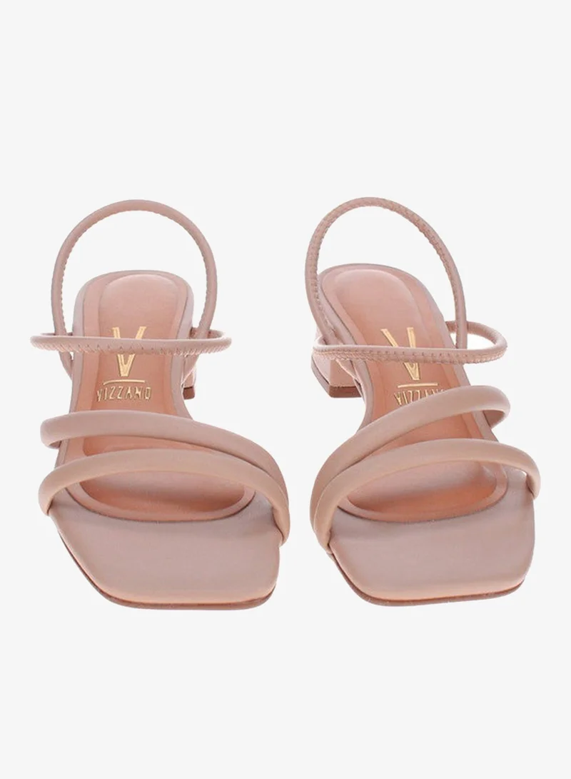 VIZZANO Beige Heels Sandal for Women – Stylish Ladies Heel Sandals & Sling Back Heels for Girls for Women | Best Price UAE