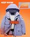 HOTIAN Boys Winter Kids 2 Piece Ski Suit Thicken Warm Hooded Jacket and Ski Pants Snowsuit Snowboarding Clothespurpleblack10 - Image 2