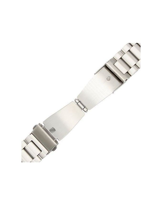 Metal Stainless Steel Strap 22mm Strap For Smart Watch Amazfit Bip 5 Unity Band Bracelet - Silver - Image 3