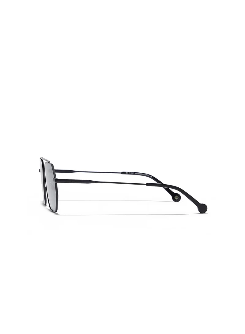 30Sundays Halcyon,Men Sunglasses, Geometric Sunglasses, UV Protection: UV400 (Black,Grey)