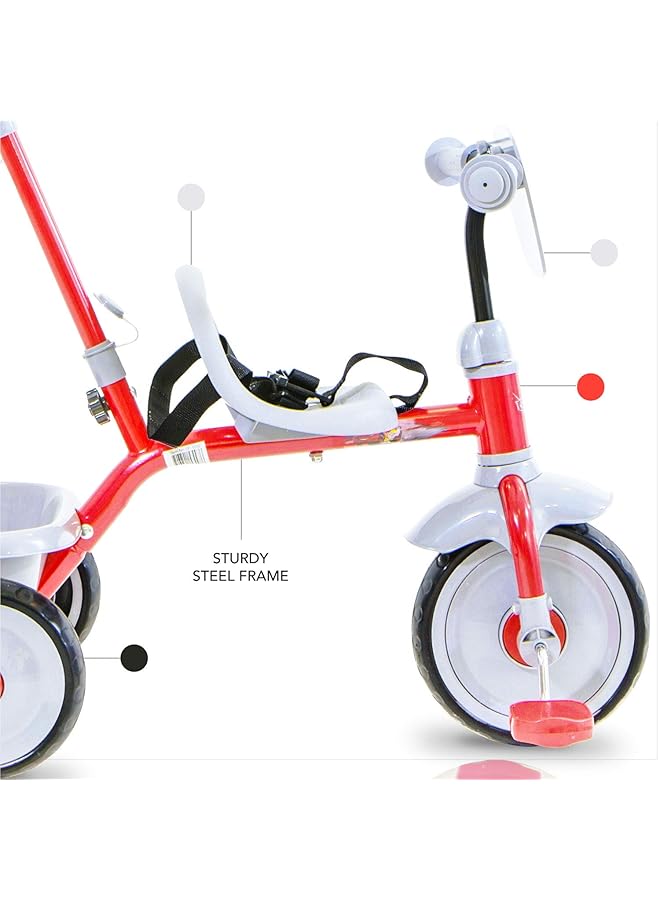 سبارتان سيارة دراجة ثلاثية العجلات مع قضيب دفع - Image 2