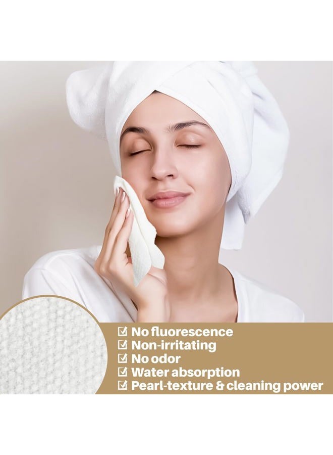 RAQEHO 100 Compressed Towel Tablets - Disposable Face Towel Washcloths Travel Towel Fast Drying Lightweight for Adult Camping Hiking Facial Mini Makeup Wipe Coin Tissues Travel Hotel Cleaning Supplies - Image 4