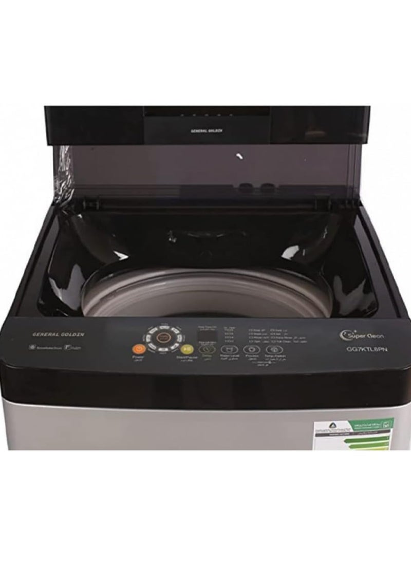 General Goldin - General Goldin 7 kg Top Loading Automatic Washing Machine with Apartment Washer and Dryer Combo | Model No GG7KTL8PN - Image 1