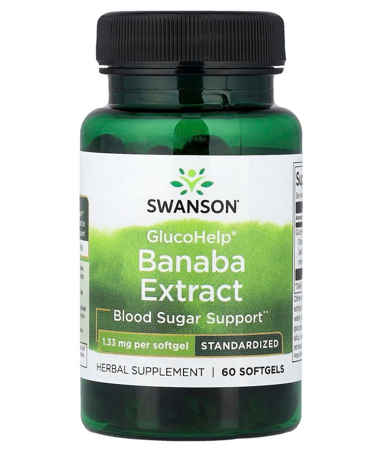 GlucoHelp® Banaba Extract Standardized 1.33 mg 60 Softgels