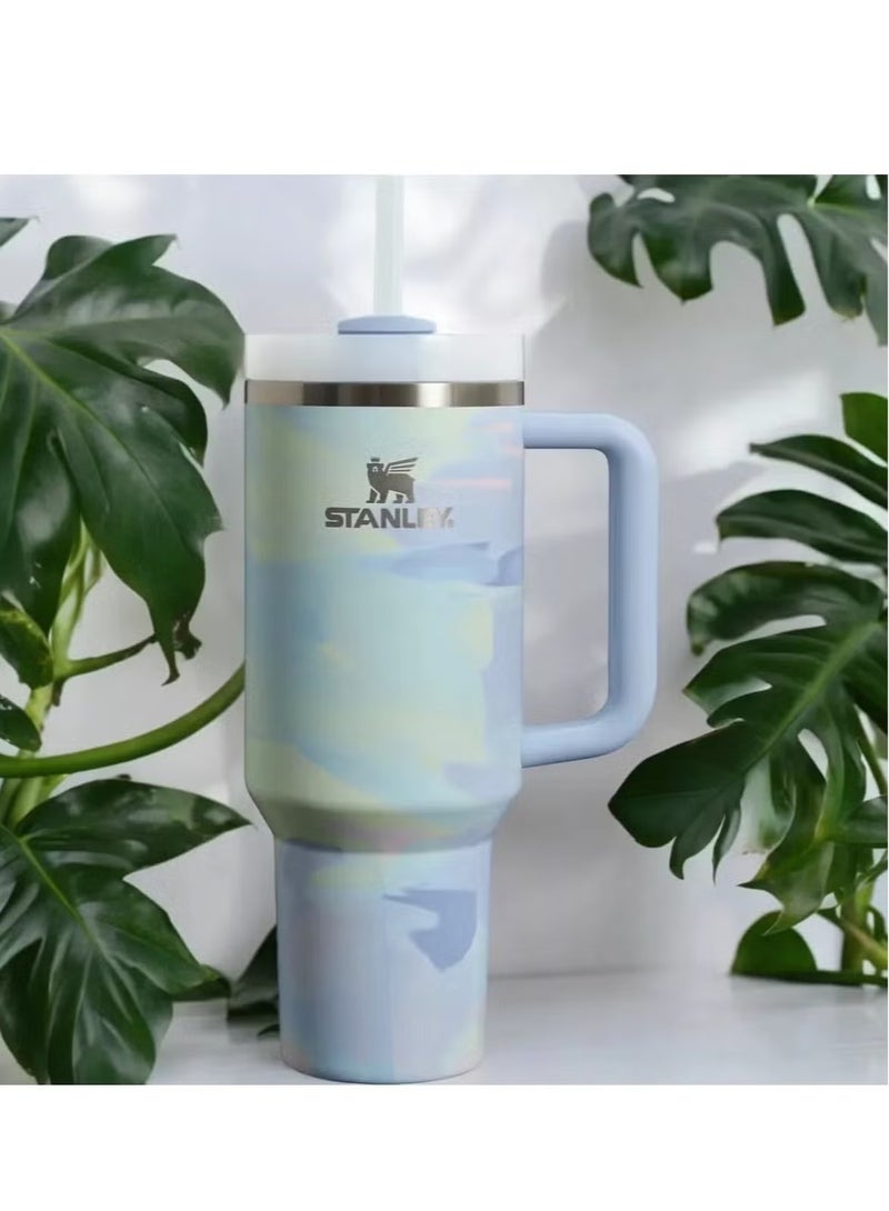 Stanley Quencher H2.0 FlowState Mug 40oz – Stainless Steel, Vacuum Insulated, with Lid & Straw – Keeps Drinks Hot for 7 Hours, Cold for 11 Hours – Leakproof & Durable – Ideal for Coffee, Water, Iced Tea, Smoothies, and More - Image 1