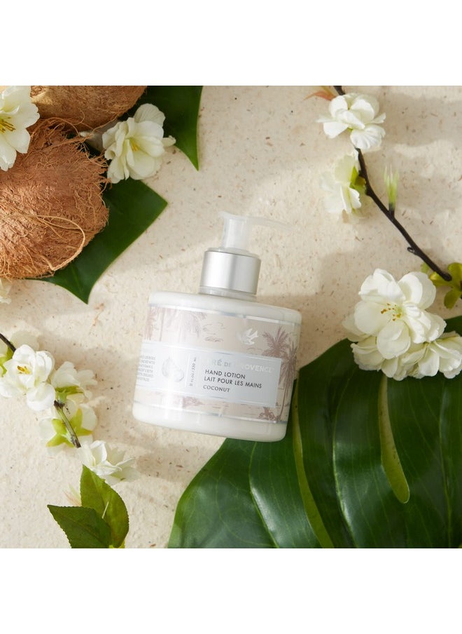 Pre De Provence Collection Shea Butter Enriched Silky Smooth Emollient Hand Lotion Coconut 11 Fl Oz 1 Count  - Image 3