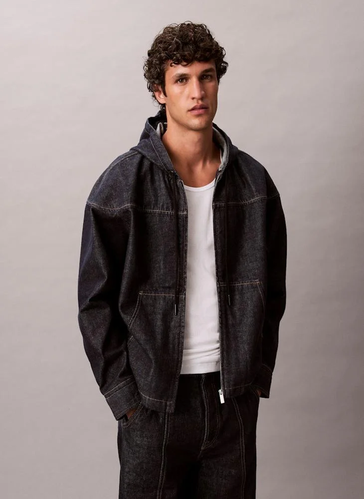 Calvin Klein Jeans Denim Zip Relaxed Hoodie