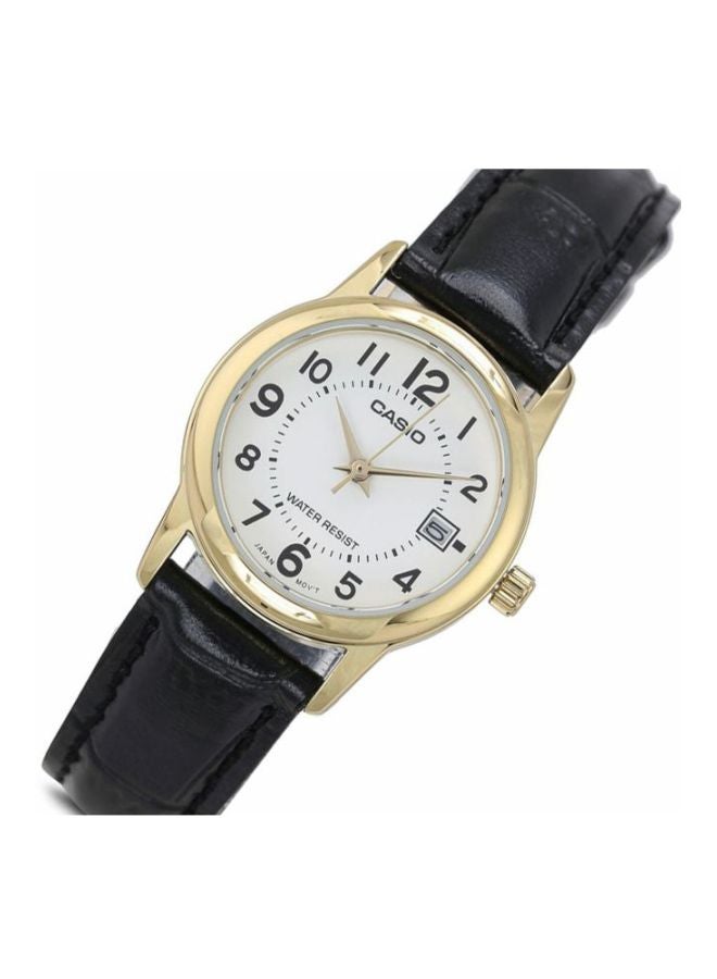 CASIO Women Leather Analog Wrist Watch LTP-V002GL-7B2UDF - 25 mm - Black - Image 4