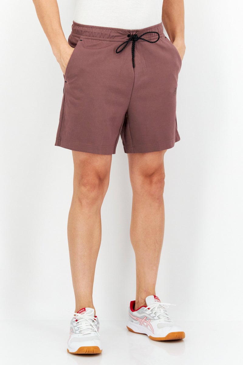 Nike شورتات تدريب رياضية للرجال بشعار العلامة التجارية، بني - Image 1