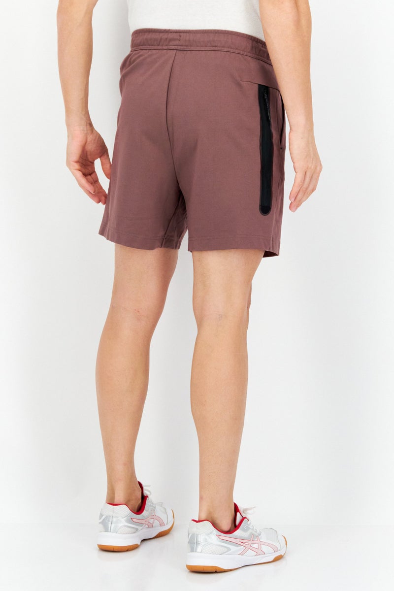 Nike Men Sportswear Fit Brand Logo Training Shorts, Brown - Image 4