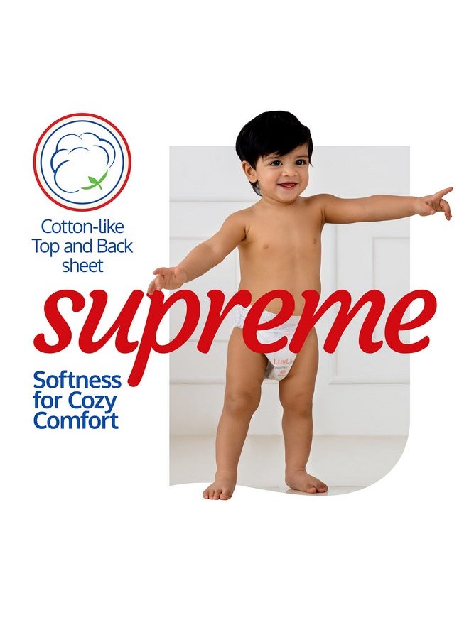 Luvlap - Supreme Diaper Pants Medium (Md) 7 To 12Kg, 72 Pcs, 360° Skin Care With 10 Million Breathable Pores, Aloe Vera For Superior Rash Prevention, Upto 12Hr Protection, 5 Layer Super Light Core - Image 1