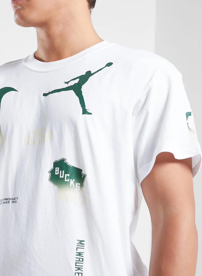 Nike Milwaukee Bucks Statement Max90 T-Shirt