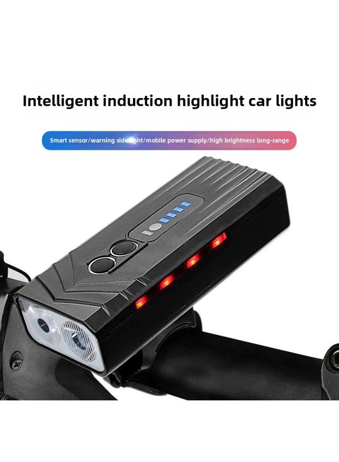 Bicycle Lamp Night Riding Strong Light Flashlight Headlight Rainproof Charging Mountain Road Children's Bicycle Riding Equipment