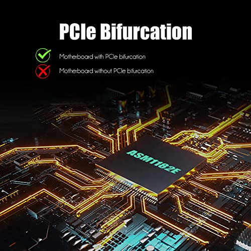 GLOTRENDS PA21 Dual M.2 NVMe to PCIe 4.0 X8 Adapter Without PCIe Bifurcation Function, Support 22110/2280/2260/2242/2230 Size (PCIe Bifurcation Motherboard is Required) - Image 5