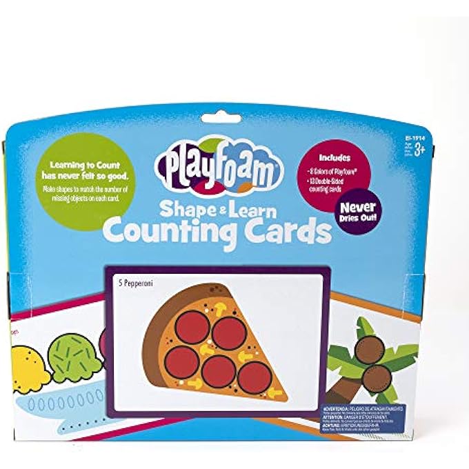 LEARNING RESOURCES PLAYFOAM SHAPE & LEARN COUNTING PRESCHOOL READINESS ACTIVITY, AGES 3+, EI-1914 - Image 4