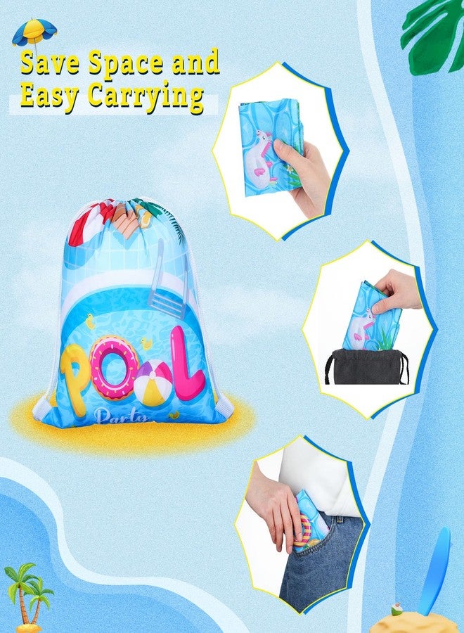 Panelee Pool Party Drawstring Bags Pool Party Favor Bags Beach Decorations for Girls and Boys Pool Party Supplies(27 Pcs) - Image 5