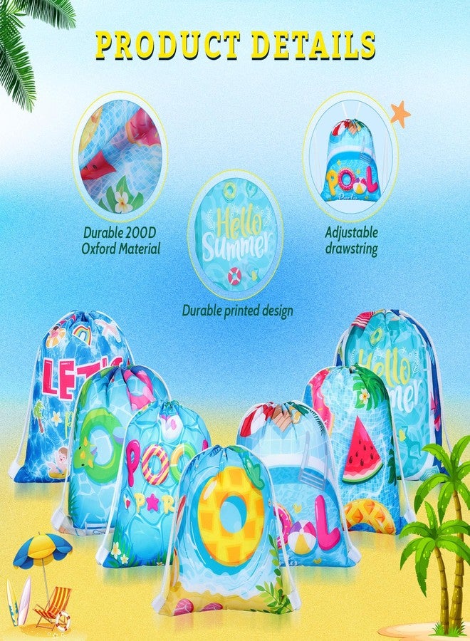 Panelee Pool Party Drawstring Bags Pool Party Favor Bags Beach Decorations for Girls and Boys Pool Party Supplies(27 Pcs) - Image 3